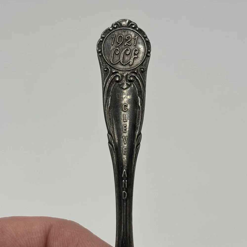 1921‎ CCF Cleveland silver plated souvenir spoon